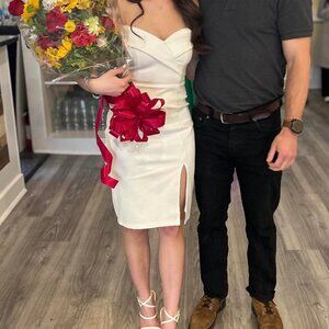 White Lulu's Mini Dress